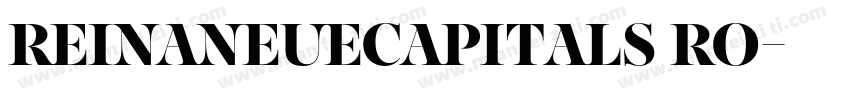 ReinaNeueCapitals Ro字体转换